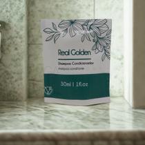 Shampoo/Condicionador (2em1) sachê 30ml Real Golden 150unds Erva Doce Realgems Shampoo/Condicionador (2em1) sachê 30ml Real Golden 150unds Erva Doce Realgems