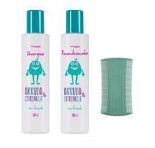 Shampoo Condicionador Arruda Citronela Piolhos + Pente Fino - Abelha Rainha