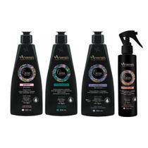 Shampoo + Condicionador + Ativador + Spray Ondulados