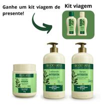 Shampoo Condicionador Banho de creme Jaborandi Bio Extratus + Kit viagem