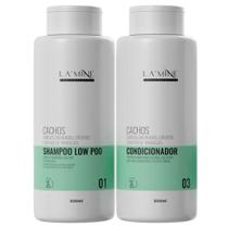 Shampoo + Condicionador Cachos Cabelo Cacheado Lamine 500Ml Shampoo + Condicionador Cachos Cabelo Cacheado Lamine 500Ml