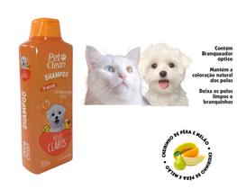 Shampoo Condicionador Cão Gato Pelos Claros Pet Clean 700ml