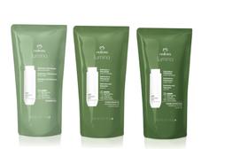 shampoo condicionador creme de pentear cabelos cacheados refil Lumina shampoo condicionador creme de pentear cabelos cacheados refil Lumina