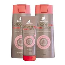 Shampoo + Condicionador + Creme para Pentear para Cabelos Fracos e Quebradiços BARROMINAS Silicone Force Shampoo + Condicionador + Creme para Pentear para Cabelos Fracos e Quebradiços BARROMINAS Silicone Force
