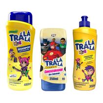 Shampoo + Condicionador + Creme Pentear Trá Lá Lá Kids
