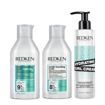 Shampoo, condicionador e creme hidratante para cachos Redken 300mL Shampoo, condicionador e creme hidratante para cachos Redken 300mL