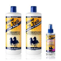 Shampoo, condicionador e fortalecedor de cabelo Mane 'n Tail 1L