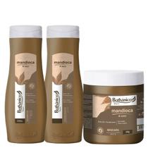 Shampoo Condicionador e Máscara 500 ml/g Mandioca Bothânico