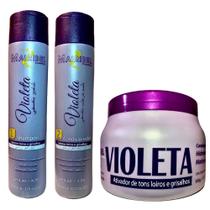 Shampoo, Condicionador e Máscara 500g Violeta Mairibel Shampoo, Condicionador e Máscara 500g Violeta Mairibel