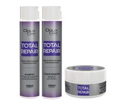 Shampoo, Condicionador e Máscara Reconstrutora Doux Clair Total Repair 300gr