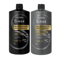 Shampoo + Condicionador Eudora Siáge Regeneração Pós Química 1L