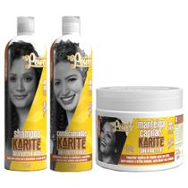 Shampoo + Condicionador + Manteiga Capilar De Karite Mask Soul Power