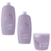 Shampoo Condicionador Máscara Alfaparf Sdl Smooth Gd