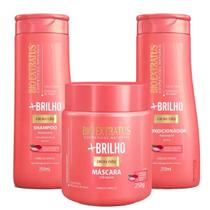 Shampoo Condicionador Máscara +Brilho - Bio Extratus