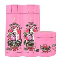 Shampoo + Condicionador + Máscara para Cabelos Lisos, Rebeldes com Volume e Frizz BARROMINAS Liso Que Te Quero!