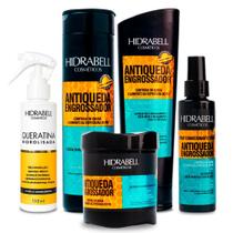 Shampoo, Condicionador, Máscara, Tônico Antiqueda Engrossador e Queratina Hidrolisada Hidrabell