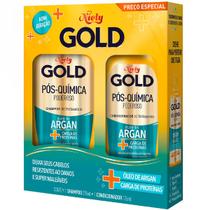 Shampoo + Condicionador Niely Gold Pós-Química Óleo de Argan + Carga de Proteínas