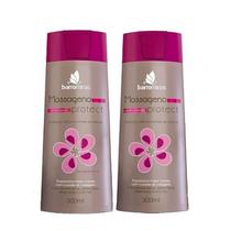 Shampoo + Condicionador para Cabelos Ressecados, com Frizz e Sem Vida BARROMINAS Massageno Protect