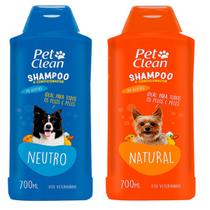 Shampoo Condicionador PetClean Ph Neutro 700ml Cachorro Gato - Pet Clean