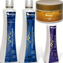 Shampoo Condicionador Progress Protetor De Fio Mascara Sos - Midori
