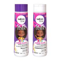 Shampoo + Condicionador Salon Line Kids Nutrição em Ação Sos Cachos 300ml