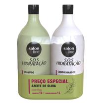 Shampoo + Condicionador Salon Line S.o.s Hidratação Azeite de Oliva 1l