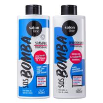 Shampoo + Condicionador Salon Line Sos Bomba Original 500ml