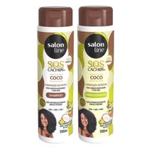 Shampoo + Condicionador Salon Line Sos Cachos Coco