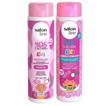 Shampoo + Condicionador Salon Line Sos Cachos Kids Hidratação 300ml Shampoo + Condicionador Salon Line Sos Cachos Kids Hidratação 300ml