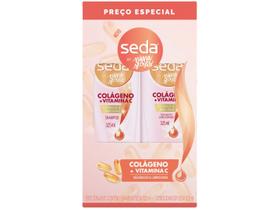 Shampoo + Condicionador Seda by Niina Secrets Colágeno + Vitamina C 325ml cada Shampoo + Condicionador Seda by Niina Secrets Colágeno + Vitamina C 325ml cada
