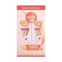 Shampoo + Condicionador Seda by Niina Secrets Colágeno + Vitamina C 325ml cada