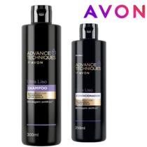 Shampoo + Condicionador Ultra Liso Advance Techniques Avon