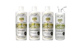 Shampoo + Condicionador+Umidificador+Gel Fixador - Felps
