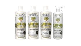 Shampoo + Condicionador+Umidificador+Gel Fixador - Felps