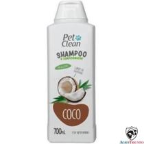 Shampoo Condicionante Coco Limpeza Profunda Cães 700ml Pet - Pet Clean Shampoo Condicionante Coco Limpeza Profunda Cães 700ml Pet - Pet Clean