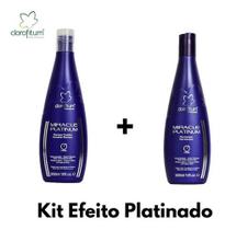 Shampoo Corretivo + Pós-shampoo Miracle Platinum Clorofitum