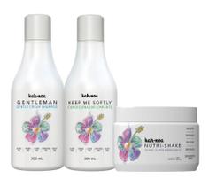 Shampoo Creme, Condicionador e Nutri-Shake Kah-Noa