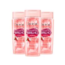 Shampoo Dabelle Hair Intense Explosão de Brilho Vinagre de Hibisco Fortalecedor 250ml (Kit com 3)