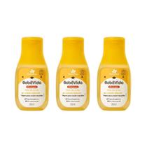 Shampoo Davene Bebe Vida Leite De Arroz 200Ml - Kit Com 3Un