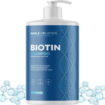 Shampoo de alecrim e biotina para cabelos finos Shampoo vegano volumizante para cabelos finos com vitaminas B, óleo de argão e óleo essencial de melaleuca Fórmula vegana sem parabenos, silicone e sulfato (32 fl oz)