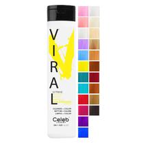 Shampoo de coloração de cabelo amarelo Viral Colorwash 750ml
