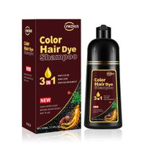 Shampoo de coloração de cabelo CSFDXD Herbal Dark Brown 500mL Shampoo de coloração de cabelo CSFDXD Herbal Dark Brown 500mL