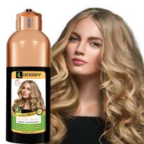 Shampoo de coloração de cabelo HERBBY para cobertura de cabelos grisalhos 500mL