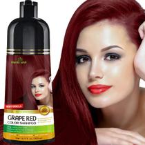Shampoo de coloração de cabelo Herbishh Grape Red 500 ml sem amônia