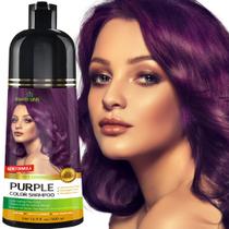 Shampoo de coloração de cabelo Herbishh Magic Dye 500mL, cinza sem amônia