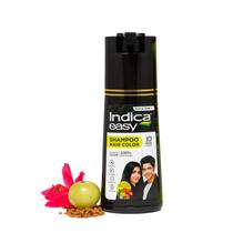 Shampoo de coloração de cabelo Indica Easy Natural Black 180mL