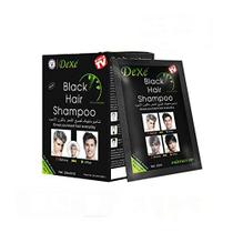 Shampoo de cor de cabelo instantâneo Shampoo semi-permanente shampoo de cabelo - 10-Bag/Box (preto) - UniForU