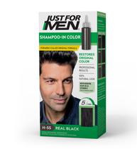 Shampoo de cor de cabelo só para homens em preto real H-55 Shampoo de cor de cabelo só para homens em preto real H-55