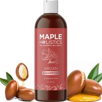 Shampoo de óleo de argan para cabelos secos - Shampoo sem sulfato para cabelos danificados e crespos com óleo de argan para cabelos - Shampoo volumizador para brilho e volume do cabelo com óleos naturais ultra hidratantes
