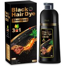Shampoo de Tintura 3 em 1 Sminktec para Cabelos Grisalhos (Preto)
